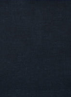 European Dark Blue Linen Shirt - StudioSuits