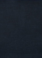 European Dark Blue Linen Shirt - StudioSuits