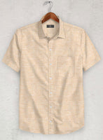 European Light Brown Linen Shirt - StudioSuits