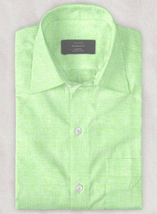 European Light Green Shirt - StudioSuits