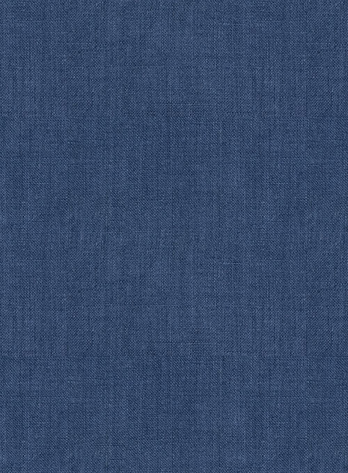 European Nile Blue Linen Shirt - StudioSuits