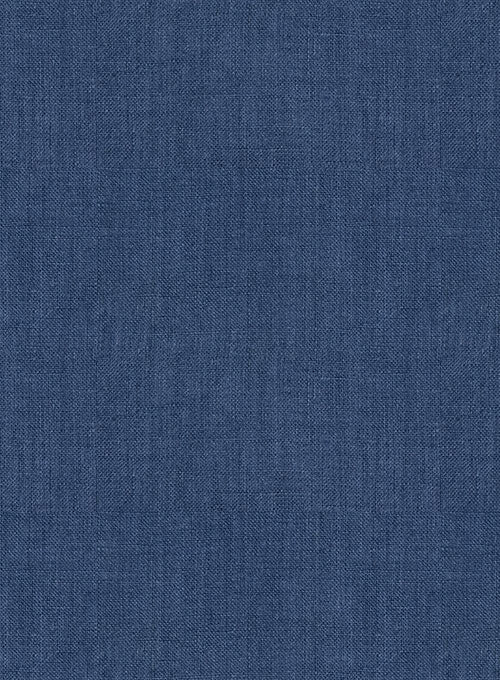European Nile Blue Linen Shirt - StudioSuits