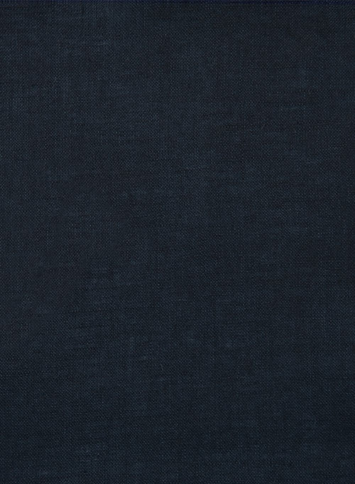 European Dark Blue Linen Shirt - StudioSuits