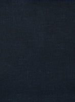 European Dark Blue Linen Shirt - StudioSuits