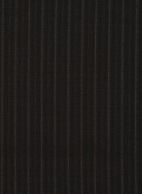 European Dark Brown Wool Suit - StudioSuits