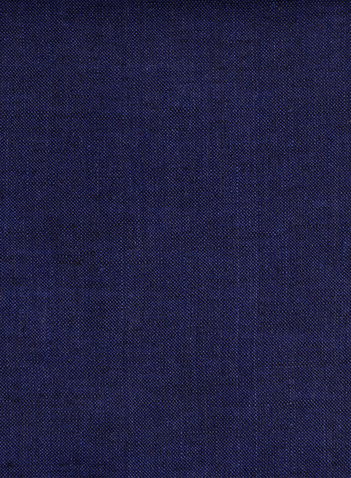 European Indigo Blue Linen Shirt - StudioSuits