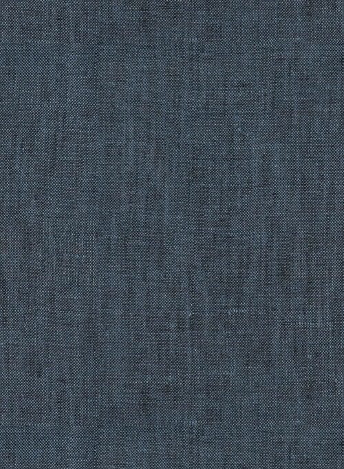 European Whale Blue Linen Shirt - StudioSuits