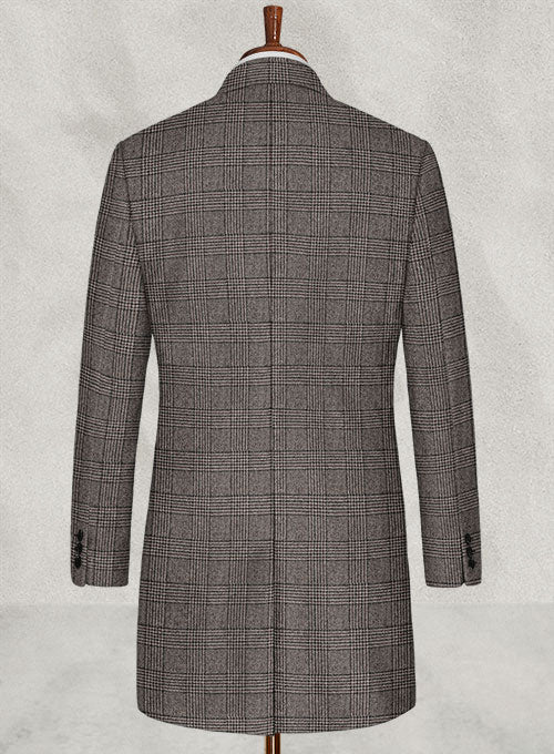 Fabri Checks Tweed Overcoat - StudioSuits