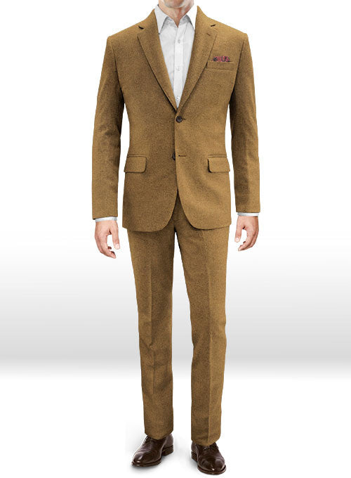 Tan Feather Tweed Suit - StudioSuits