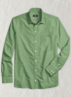 Fern Green Stretch Twill Shirt - StudioSuits