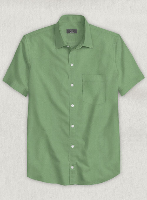 Fern Green Stretch Twill Shirt - StudioSuits