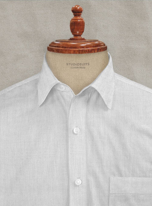 Filafil Poplene Light Gray Shirt - StudioSuits