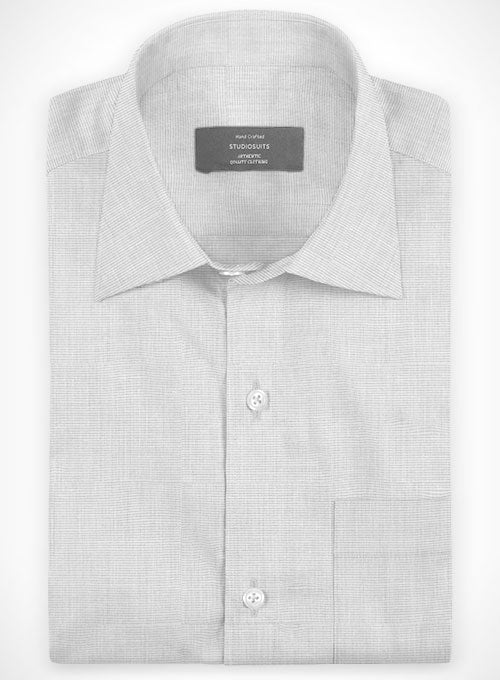 Filafil Poplene Light Gray Shirt - StudioSuits