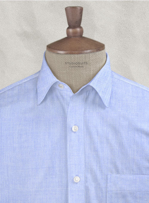 Filafil Poplene Sky Blue Shirt - StudioSuits