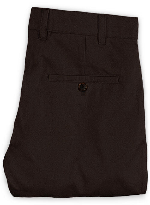 Washed Brown Fine Twill Pants - StudioSuits