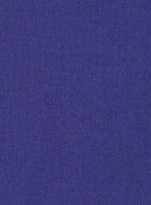 Fizz Blue Flannel Wool Pants - 32R - StudioSuits