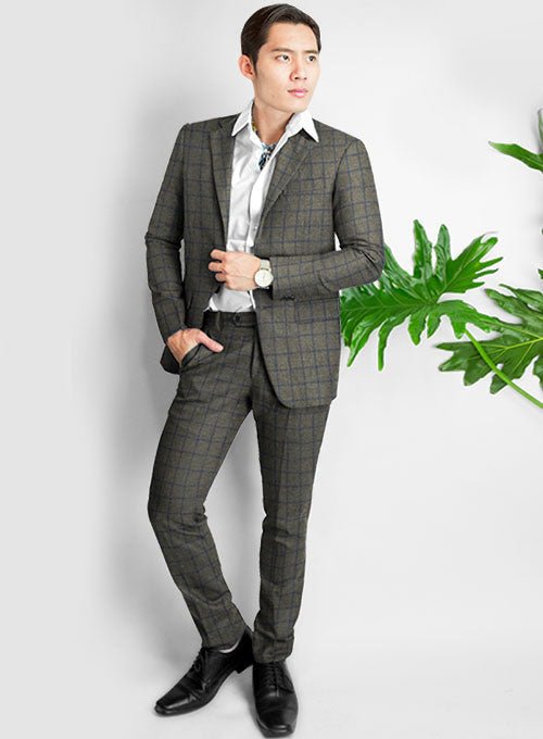 Ford Gray Blue Tweed Suit - StudioSuits