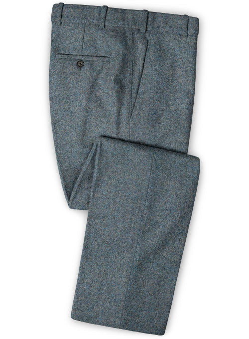 French Blue Tweed Pants - StudioSuits