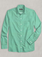 Fern Green Luxury Twill Shirt - StudioSuits