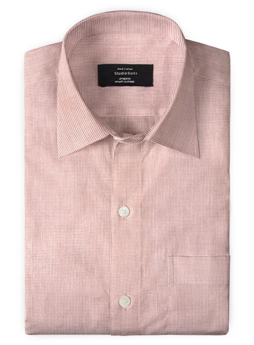 Giza Bawn Pink Cotton Shirt