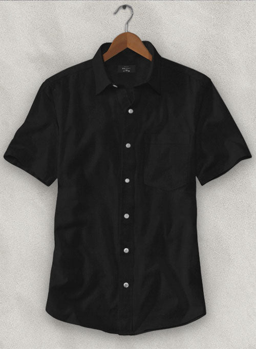Giza Black Cotton Shirt