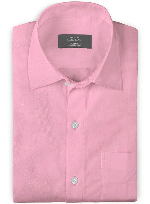 Giza Dark Pink Cotton Shirt