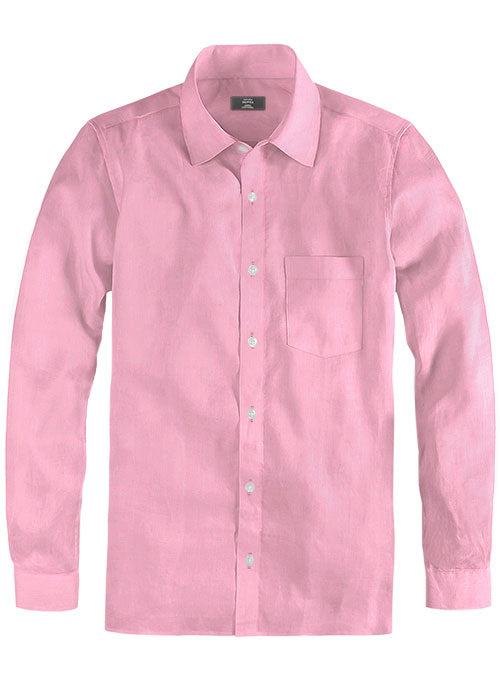 Giza Dark Pink Cotton Shirt