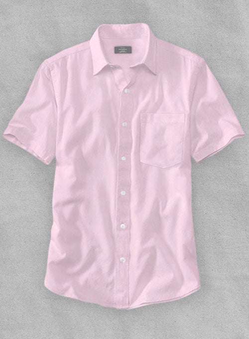Giza Light Pink Cotton Shirt - StudioSuits