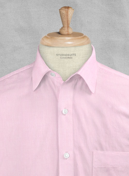 Giza Light Pink Cotton Shirt