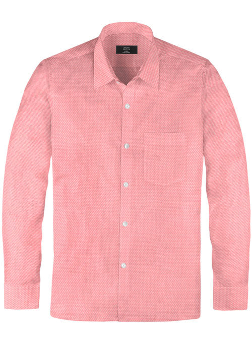Giza Pink Dobby Cotton Shirt