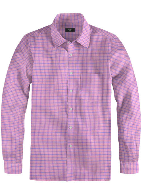 Giza Punch Pink Cotton Shirt
