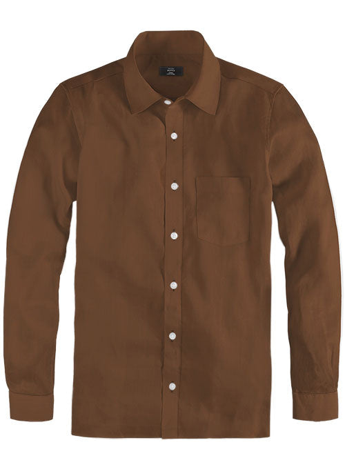 Giza Rust Cotton Shirt