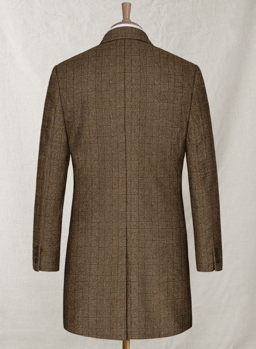 Gorro Checks Tweed Overcoat - StudioSuits