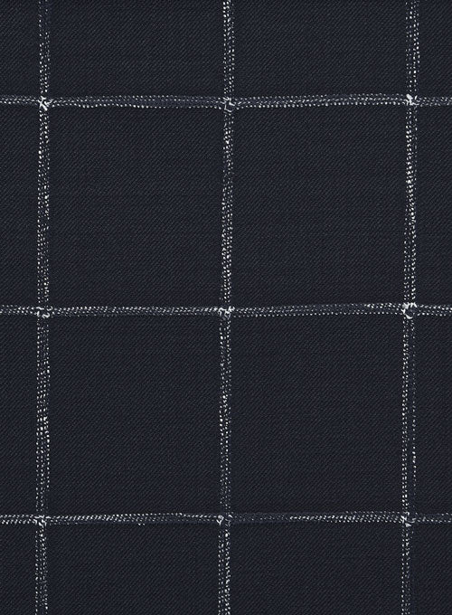Graf Blue Checks Wool Jacket - StudioSuits