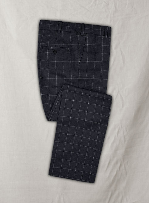 Graf Blue Checks Wool Suit - StudioSuits