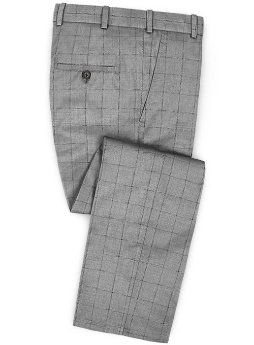 Graf Checks Wool Pants - StudioSuits