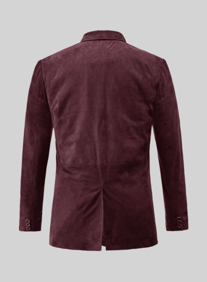 Grapevine Suede Leather Blazer - StudioSuits