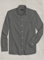 Graphite Stretch Poplene Shirt - StudioSuits