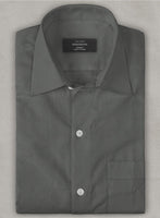 Graphite Stretch Poplene Shirt - StudioSuits