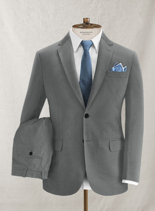 Gray Chino Suit - StudioSuits