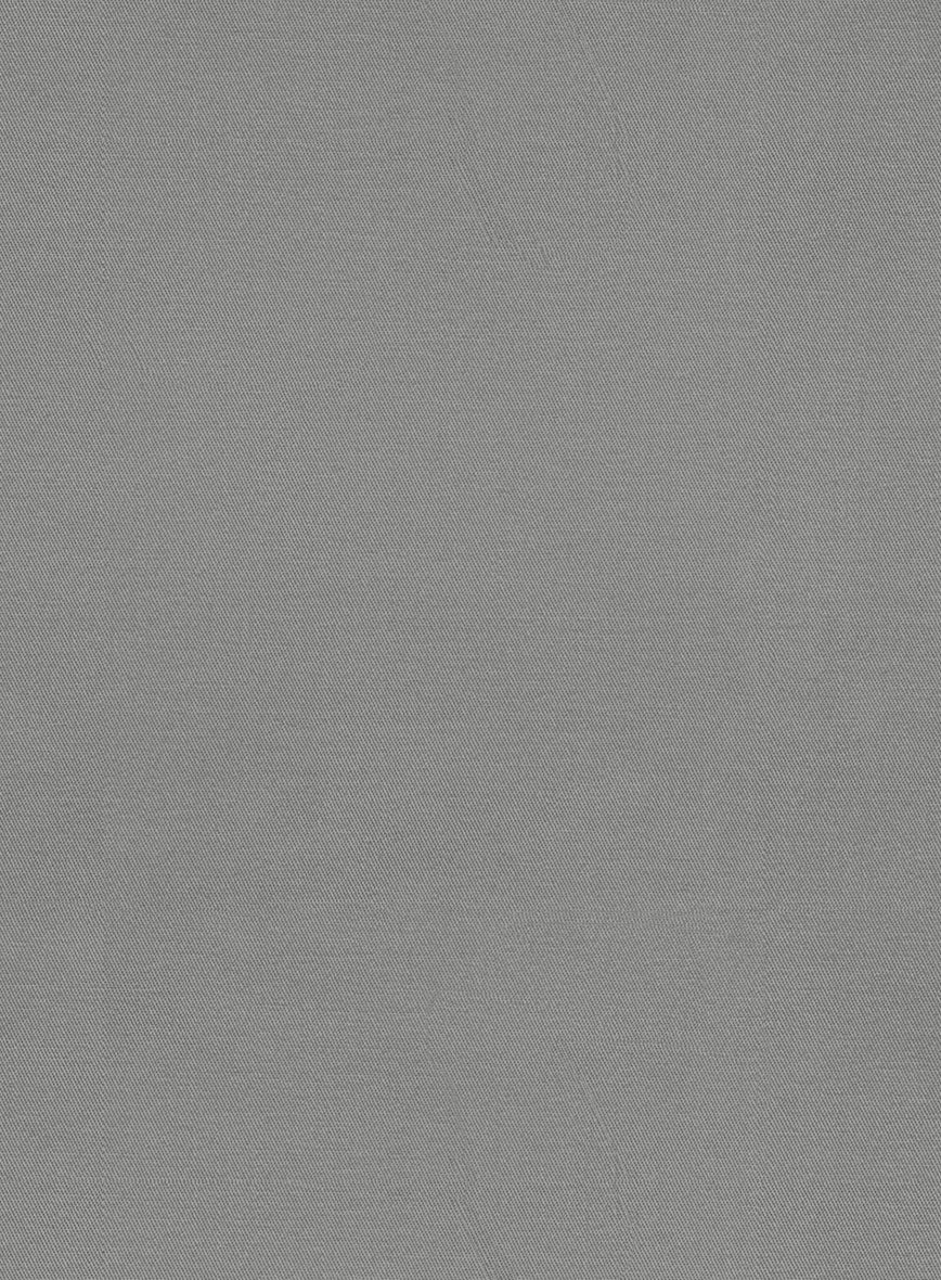 Gray Feather Cotton Canvas Stretch Jacket - StudioSuits