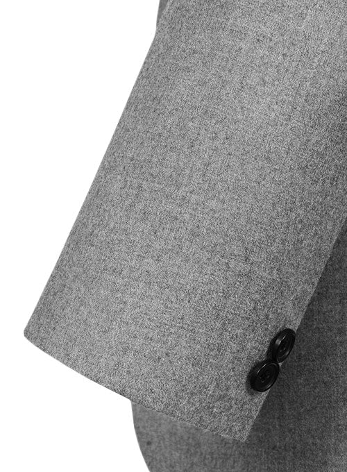 Gray Flannel Wool Jacket - 40R - StudioSuits