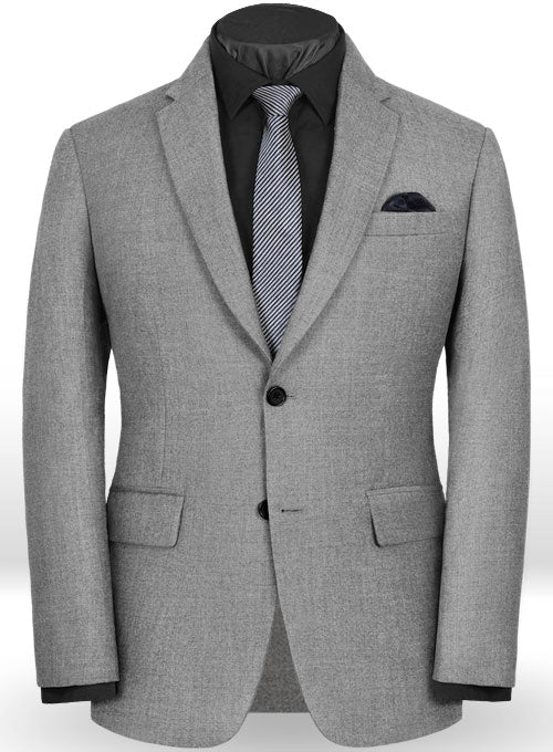Gray Flannel Wool Jacket - 40R - StudioSuits