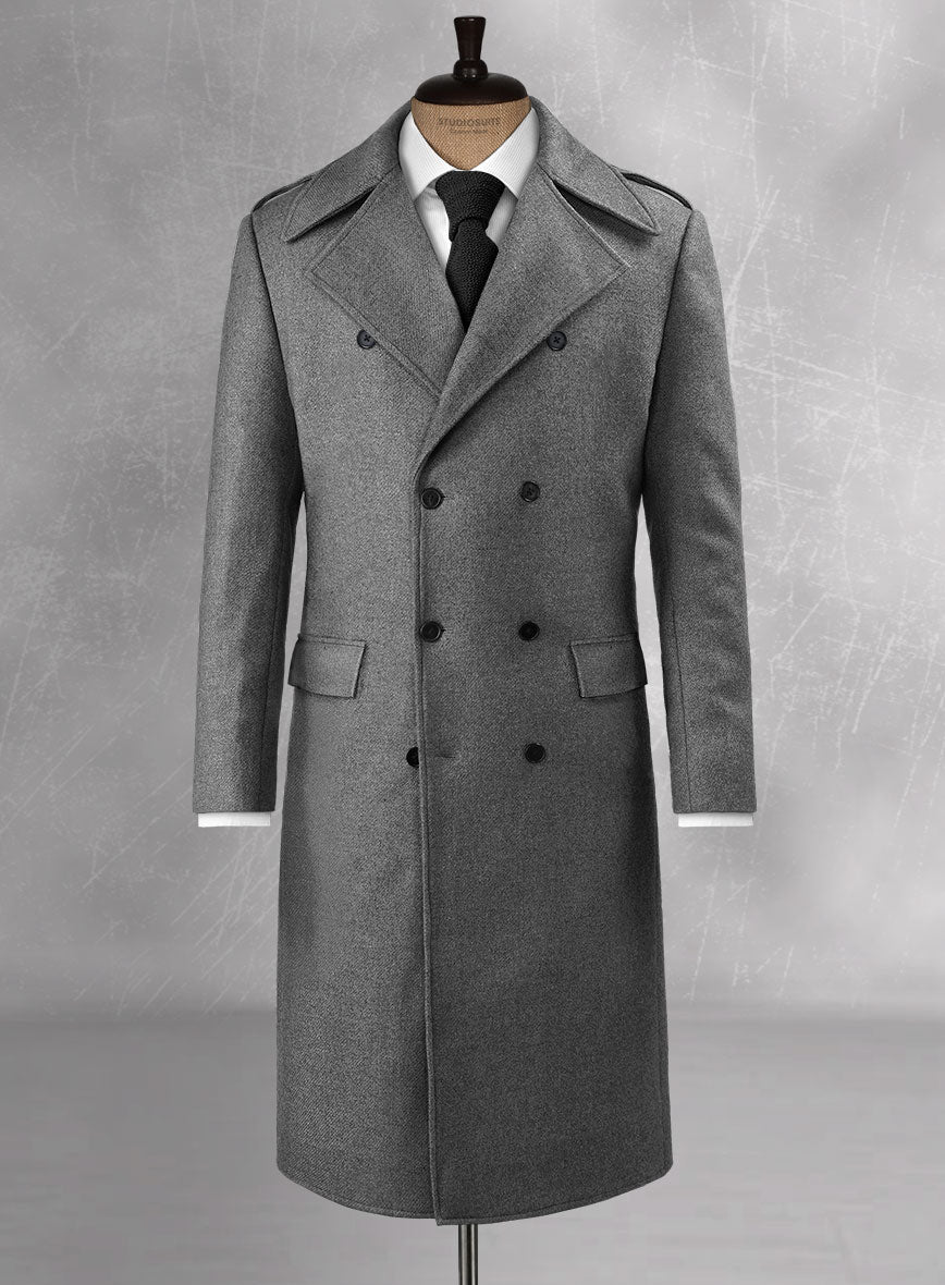 Gray Heavy Tweed GQ Style Overcoat II – StudioSuits