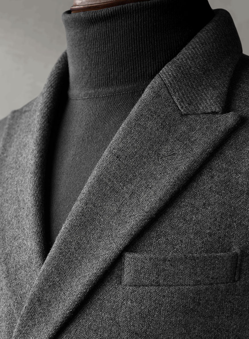 Gray Heavy Tweed Jacket II - StudioSuits