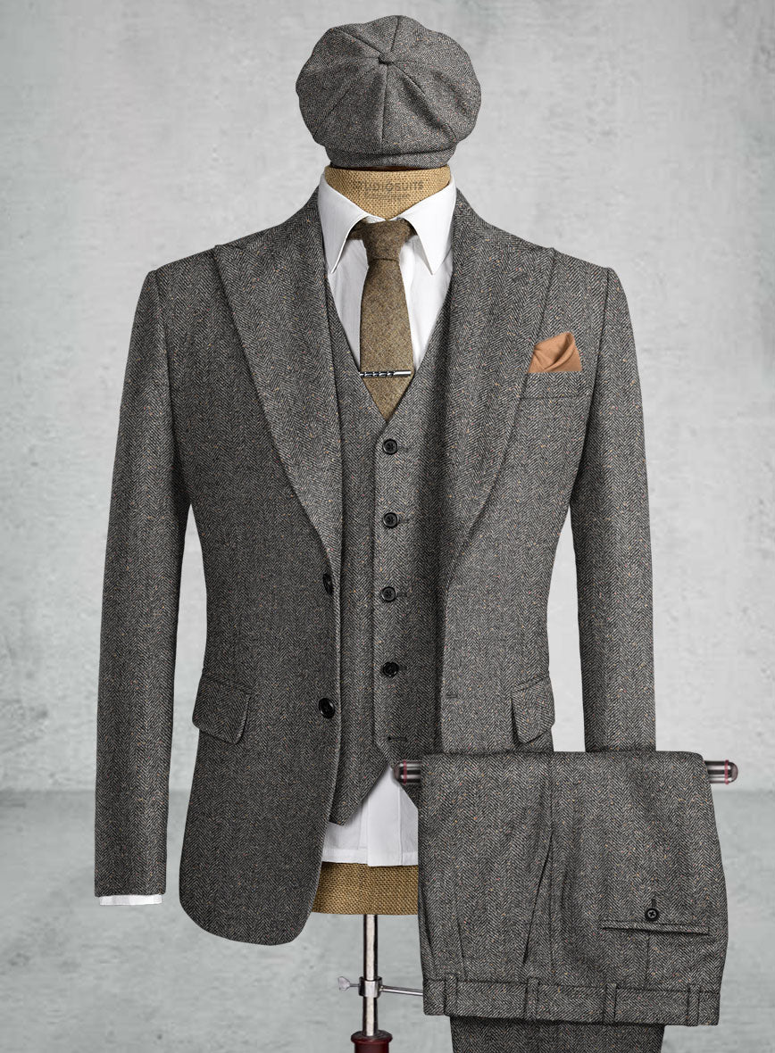 Thomas Shelby Peaky Blinders Gray Tweed Suit - StudioSuits