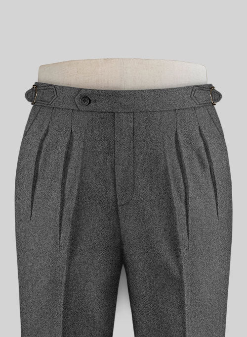 Gray Highland Tweed Trousers - StudioSuits