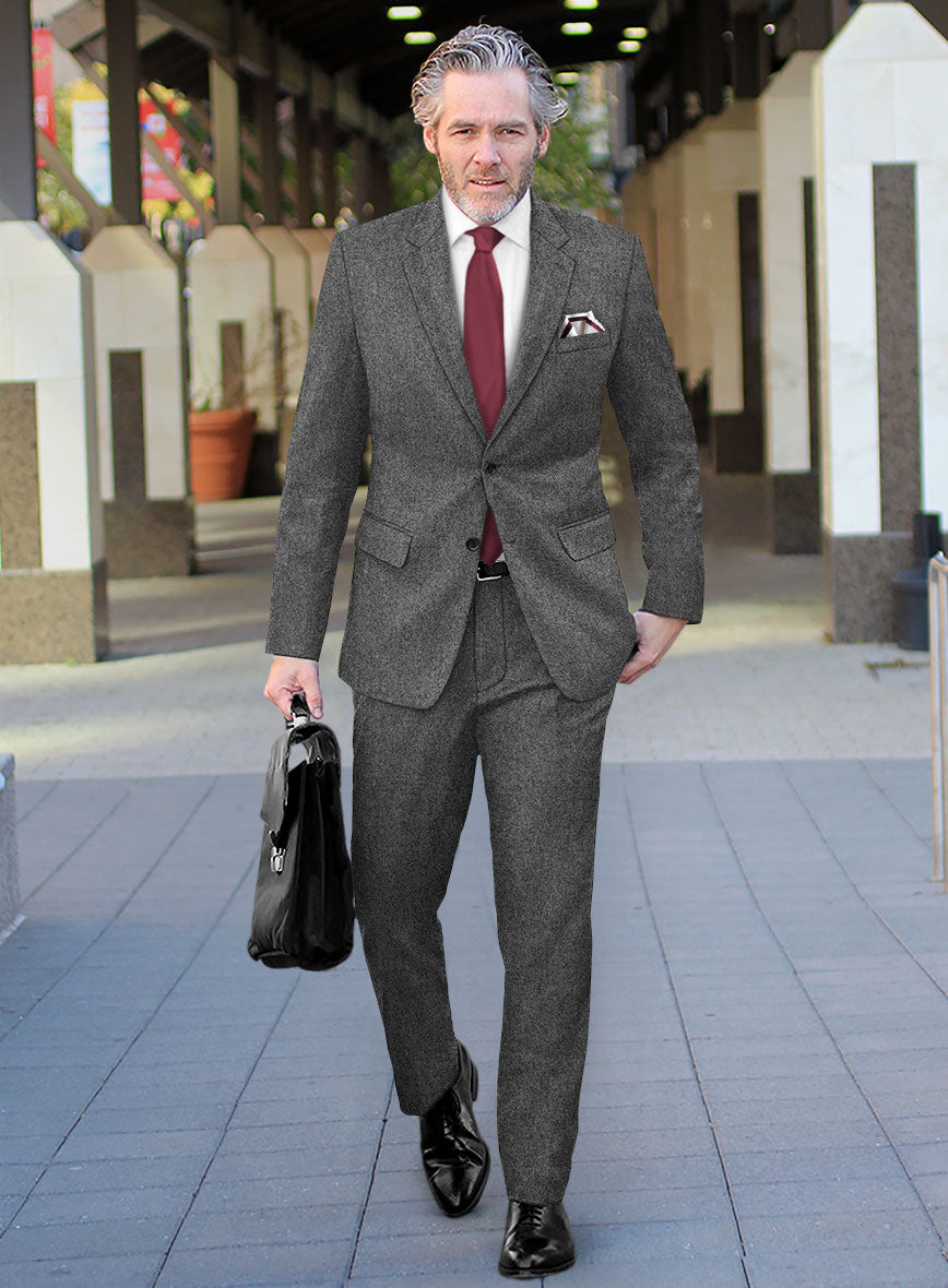 Gray Tweed Suit - StudioSuits