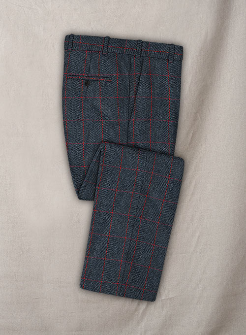 Harris Tweed Blue Checks Suit - StudioSuits