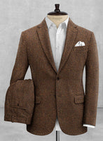 Harris Tweed Braemar Brown Suit - StudioSuits